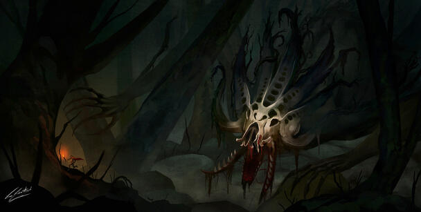 The one who haunts the woods The one who haunts the woods